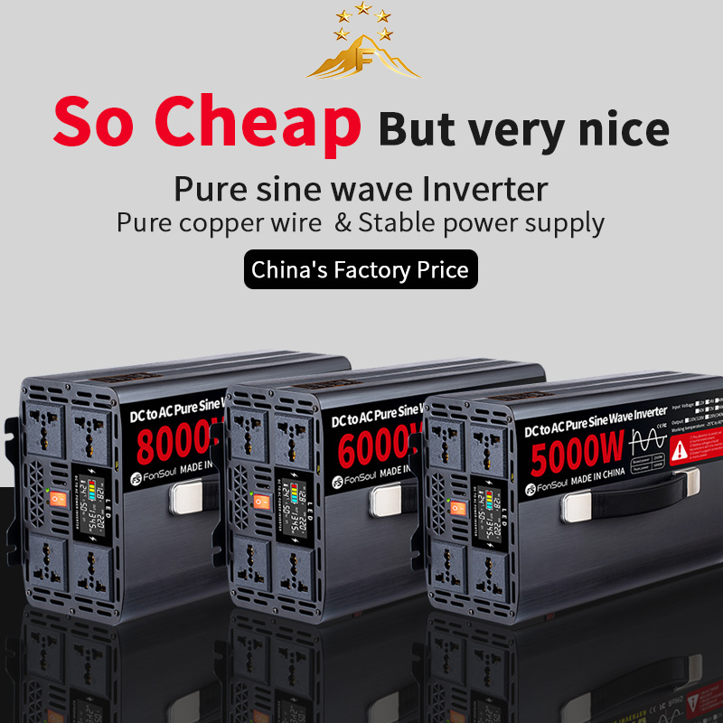 Pure Sine Wave Inverter 5000W 48V 220V - 5KW 6KW 8KW 순수 사인파 오프