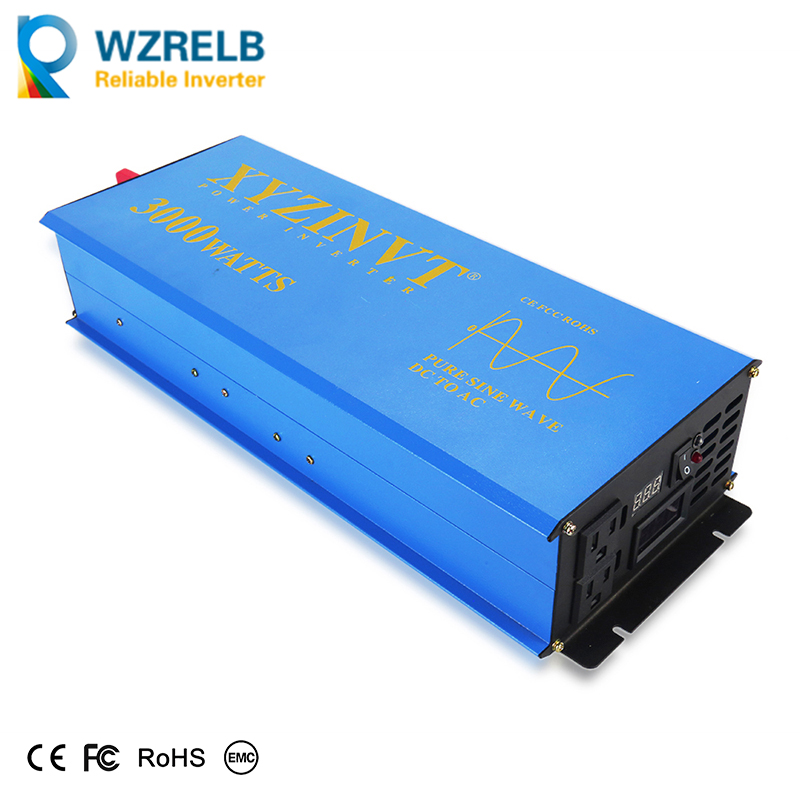 Inverter Pure Sine Wave 60Hz 120V 3000W - 3000W 태양광 인버터 24V 220V 순수