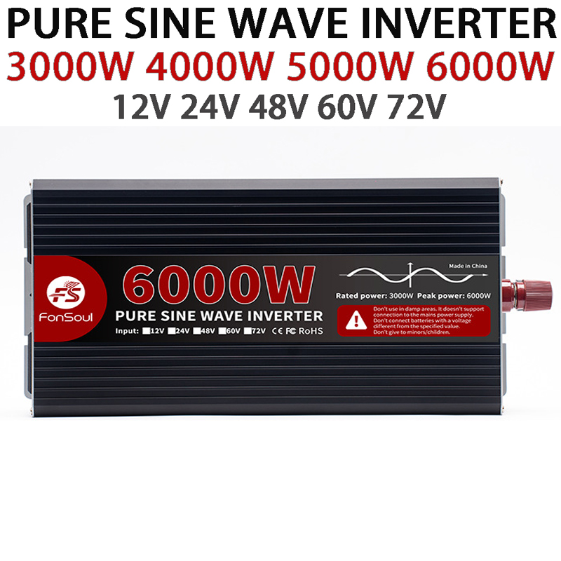 Pure Sine Wave Inverter 5000W 48V 220V - 6000W, 5000W, 4000W, 3000W 순수 사인파