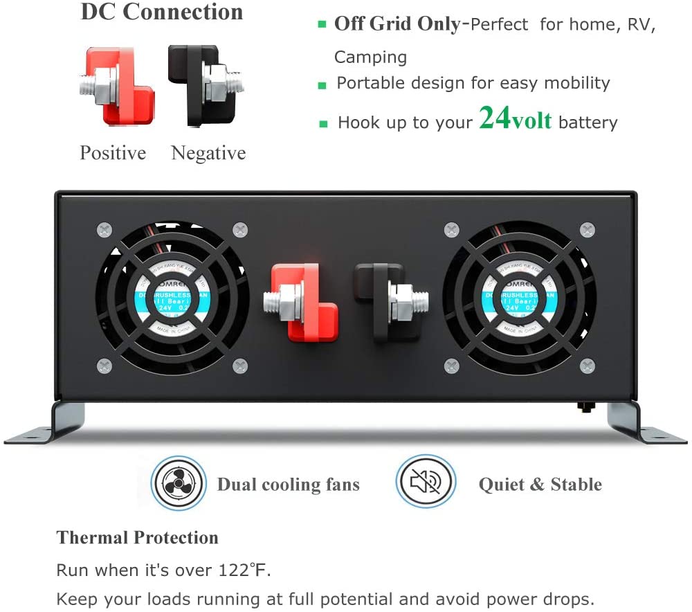 순수 사인파 인버터 3000W 태양광 패널 발전기 전압 - Inverter Pure Sine Wave 60Hz 120V 3000W 리뷰 및 가격