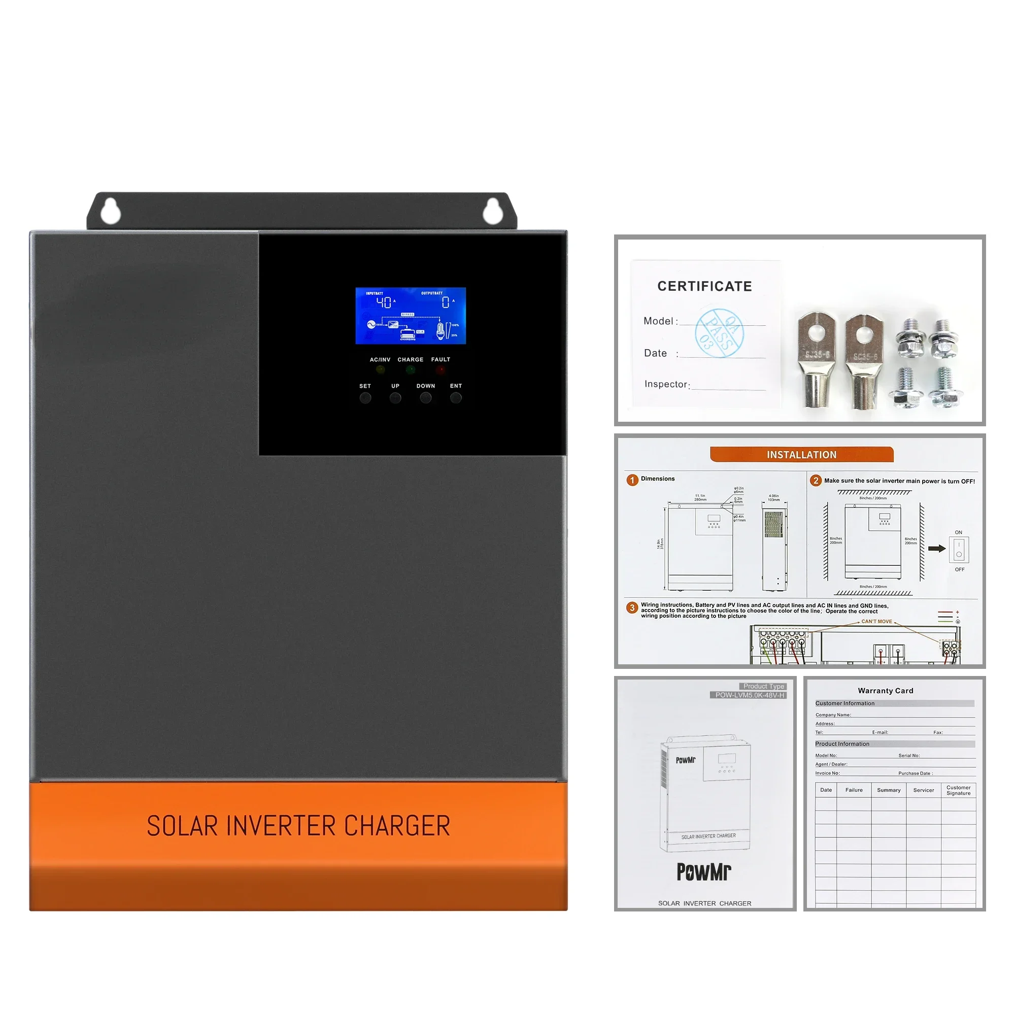 5.5kW MPPT 100A 광학 220V 48V 55 - Hybrid Solar Inverter 5.5Kw Mppt 48V 리뷰 및 가격