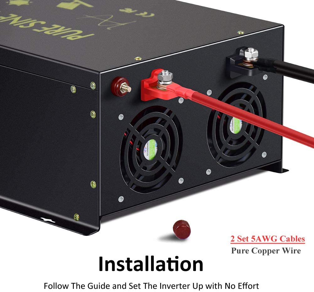 오프 그리드 순수 사인파 태양광 인버터 24V에서 22 - Pure Sine Wave Inverter 5000W 48V 220V 리뷰 및 가격
