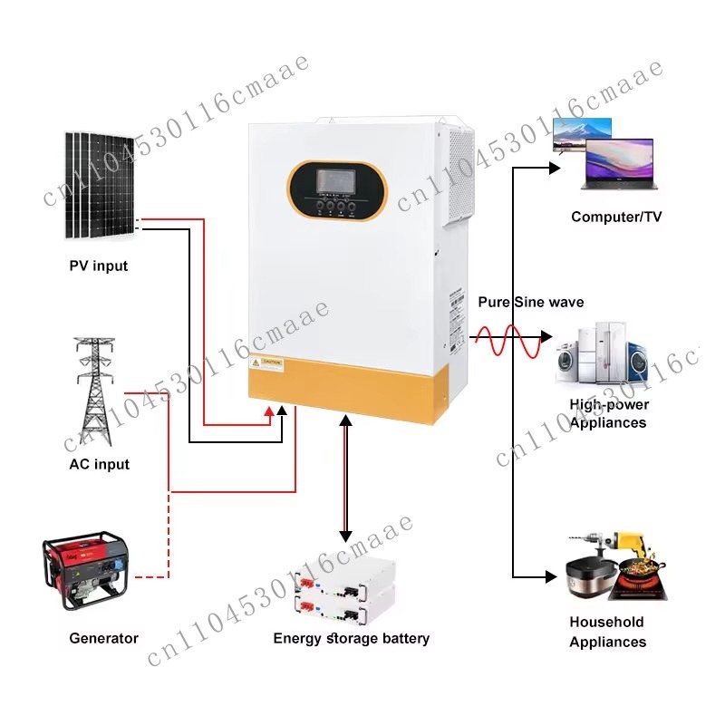 48V 5.5kw 네트워크 태양광 하이브리드 인버터 순 - Hybrid Solar Inverter 5.5Kw Mppt 48V 리뷰 및 가격